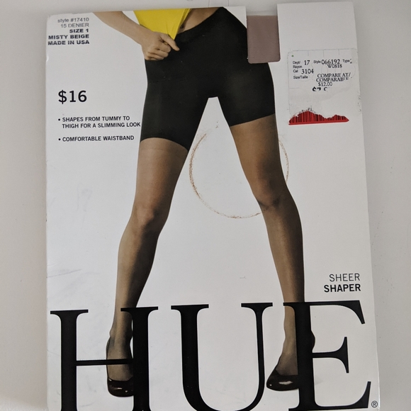 SOLD Size 1 Shaper Pantyhose in Misty Beige - Picture 1 of 2